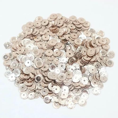 Blumen-Pailletten, 6 mm, lose Pailletten zum Basteln, Pailletten, 10 g, Champagner, 6 mm, 10 g Blumen-Pailletten, 6 mm, lose Pailletten zum Basteln, Pailletten, 10 g, Champagner, 6 mm, 10 g von OXFYY