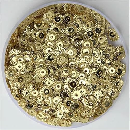 Blumen-Pailletten, 6 mm, lose Pailletten zum Basteln, Pailletten, 10 g, Radgold, 6 mm, 10 g Blumen-Pailletten, 6 mm, lose Pailletten zum Basteln, Pailletten, 10 g, Radgold, 6 mm, 10 g von OXFYY