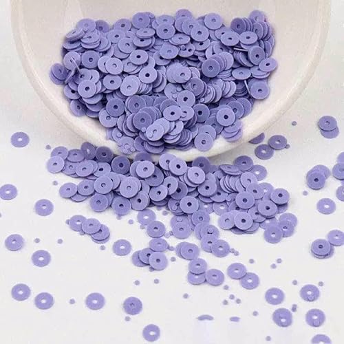 DIY-Pailletten 3,0 mm 4,0 mm 5 mm 6 mm 8 mm 10 mm Porzellan Flache runde Pailletten für Hochzeitshandwerk Kostüm Scrapbooking Zubehör-lila blau 2–8 mm 50 g von OXFYY