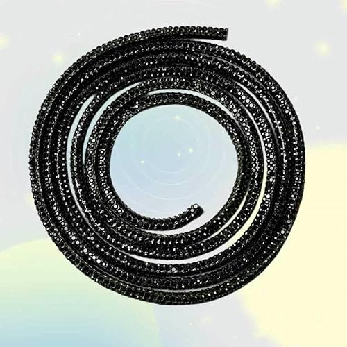 Dichtes Glaskristall-Strass-Applikation, Streifen, Seil, Kordel, Besatz, DIY, Kleid, Taille, Schnürsenkel, Kleidung, Kapuzenpullover, Kordelzug, Haarnadel, 4,0 mm, schwarz, 5 m Dichtes Glaskristall-Strass-Applikation, Streifen, Seil, Kordel, Besatz, DIY, Kleid, Taille, Schnürsenkel, Kleidung, Kapuzenpullover, Kordelzug, Haarnadel, 4,0 mm, schwarz, 5 m von OXFYY