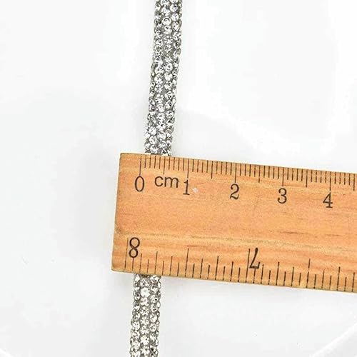 Dichtes Glaskristall-Strass-Applikation, Streifen, Seil, Kordel, Besatz, DIY, Kleid, Taille, Schnürsenkel, Kleidung, Kapuzenpullover, Kordelzug, Haarnadel, 6 mm, 1 Meter Dichtes Glaskristall-Strass-Applikation, Streifen, Seil, Kordel, Besatz, DIY, Kleid, Taille, Schnürsenkel, Kleidung, Kapuzenpullover, Kordelzug, Haarnadel, 6 mm, 1 Meter von OXFYY
