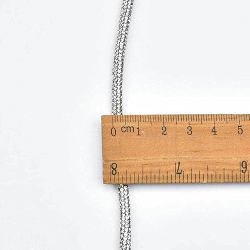 Dichtes Glaskristall-Strass-Applikation, Streifen, Seil, Kordel, Besatz, DIY-Kleid, Taille, Schnürsenkel, Kleidung, Kapuzenpullover, Kordelzug, Haarnadel, 4,0 mm, 1 Meter Dichtes Glaskristall-Strass-Applikation, Streifen, Seil, Kordel, Besatz, DIY-Kleid, Taille, Schnürsenkel, Kleidung, Kapuzenpullover, Kordelzug, Haarnadel, 4,0 mm, 1 Meter von OXFYY