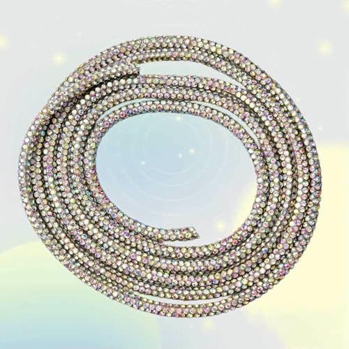 Dichtes Glaskristall-Strass-Applikation, Streifen, Seil, Kordel, Besatz, DIY-Kleid, Taille, Schnürsenkel, Kleidung, Kapuzenpullover, Kordelzug, Haarnadel, 4,0 mm, AB, 5 m Dichtes Glaskristall-Strass-Applikation, Streifen, Seil, Kordel, Besatz, DIY-Kleid, Taille, Schnürsenkel, Kleidung, Kapuzenpullover, Kordelzug, Haarnadel, 4,0 mm, AB, 5 m von OXFYY