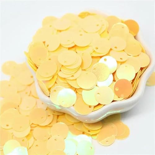 Größere Pailletten, 10, 15, 20, 25, 30 mm, PVC, flach, rund, lose Pailletten, Nähzubehör, Basteln, DIY-Zubehör für Kleidungsstücke, Pailletten, ab gelb, 10 mm, 50 g, 1250 Stück Größere Pailletten, 10, 15, 20, 25, 30 mm, PVC, flach, rund, lose Pailletten, Nähzubehör, Basteln, DIY-Zubehör für Kleidungsstücke, Pailletten, ab gelb, 10 mm, 50 g, 1250 Stück von OXFYY