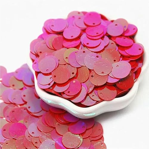 Größere Pailletten, 10, 15, 20, 25, 30 mm, PVC, flach, rund, lose Pailletten, Nähzubehör, Basteln, DIY-Zubehör für Kleidungsstücke, Pailletten, ab rot, 10 mm, 50 g, 1250 Stück Größere Pailletten, 10, 15, 20, 25, 30 mm, PVC, flach, rund, lose Pailletten, Nähzubehör, Basteln, DIY-Zubehör für Kleidungsstücke, Pailletten, ab rot, 10 mm, 50 g, 1250 Stück von OXFYY