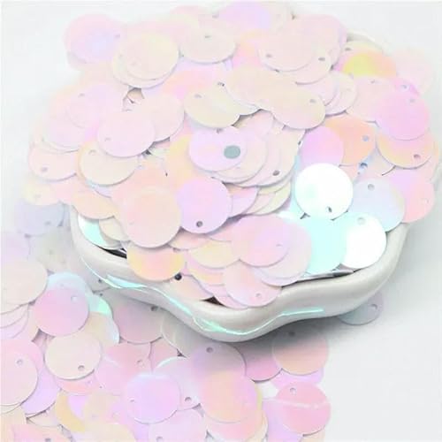 Größere Pailletten, 10, 15, 20, 25, 30 mm, PVC, flach, rund, lose Pailletten, Nähzubehör, Basteln, DIY-Zubehör für Kleidungsstücke, Pailletten, ab weiß, 20 mm, 20 g, 180 Stück Größere Pailletten, 10, 15, 20, 25, 30 mm, PVC, flach, rund, lose Pailletten, Nähzubehör, Basteln, DIY-Zubehör für Kleidungsstücke, Pailletten, ab weiß, 20 mm, 20 g, 180 Stück von OXFYY