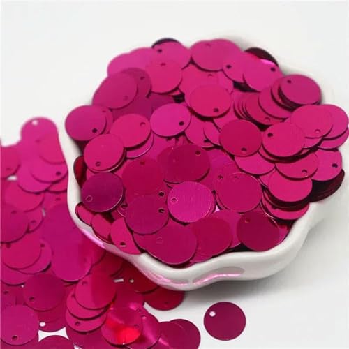 Größere Pailletten, 10, 15, 20, 25, 30 mm, PVC, flach, rund, lose Pailletten, Nähzubehör, Basteln, DIY-Zubehör für Kleidungsstücke, Pailletten, rosarot, 25 mm, 20 g, 120 Stück Größere Pailletten, 10, 15, 20, 25, 30 mm, PVC, flach, rund, lose Pailletten, Nähzubehör, Basteln, DIY-Zubehör für Kleidungsstücke, Pailletten, rosarot, 25 mm, 20 g, 120 Stück von OXFYY