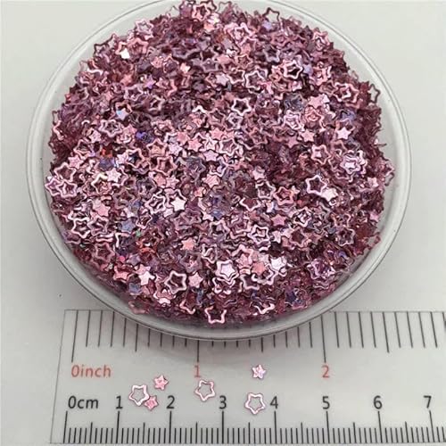 Laser Lila Herz Stern PVC Pailletten, Glitzer Pailletten für Nagelkunst, Maniküre, Hochzeitskonfetti, Ornamentzubehör, Füllmaterial, 20g-3,0mm Hohlstern P-20g Laser Lila Herz Stern PVC Pailletten, Glitzer Pailletten für Nagelkunst, Maniküre, Hochzeitskonfetti, Ornamentzubehör, Füllmaterial, 20g-3,0mm Hohlstern P-20g von OXFYY