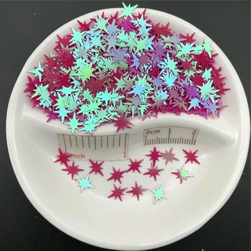 Lose PVC-Pailletten, Glitzer-Pailletten, Nagelkunst, Maniküre, Bastelfüller, Hochzeitsdekoration, Konfetti, Großhandel, 20 g, 9 x 7,6 mm, AB Fuchsia, 20 g Lose PVC-Pailletten, Glitzer-Pailletten, Nagelkunst, Maniküre, Bastelfüller, Hochzeitsdekoration, Konfetti, Großhandel, 20 g, 9 x 7,6 mm, AB Fuchsia, 20 g von OXFYY