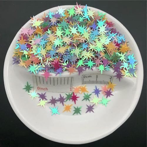 Lose PVC-Pailletten, Glitzer-Pailletten, Nagelkunst, Maniküre, Bastelfüller, Hochzeitsdekoration, Konfetti, Großhandel, 20 g, 9 x 7,6 mm, AB-Mix, 20 g Lose PVC-Pailletten, Glitzer-Pailletten, Nagelkunst, Maniküre, Bastelfüller, Hochzeitsdekoration, Konfetti, Großhandel, 20 g, 9 x 7,6 mm, AB-Mix, 20 g von OXFYY
