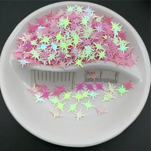 Lose PVC-Pailletten, Glitzer-Pailletten, Nagelkunst, Maniküre, Bastelfüller, Hochzeitsdekoration, Konfetti, Großhandel, 20 g, 9 x 7,6 mm, AB Pink, 20 g Lose PVC-Pailletten, Glitzer-Pailletten, Nagelkunst, Maniküre, Bastelfüller, Hochzeitsdekoration, Konfetti, Großhandel, 20 g, 9 x 7,6 mm, AB Pink, 20 g von OXFYY