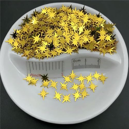 Lose PVC-Pailletten, Glitzer-Pailletten, Nagelkunst, Maniküre, Bastelfüller, Hochzeitsdekoration, Konfetti, Großhandel, 20 g, 9 x 7,6 mm, Dunkelgold, 20 g Lose PVC-Pailletten, Glitzer-Pailletten, Nagelkunst, Maniküre, Bastelfüller, Hochzeitsdekoration, Konfetti, Großhandel, 20 g, 9 x 7,6 mm, Dunkelgold, 20 g von OXFYY