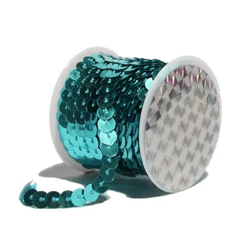 Meter/Los, 6 mm, 17 Farben, glänzend, lose, runde, flache PVC-Pailletten, zum Aufnähen von Besätzen für Bastelarbeiten, Stoffzubehör/Taschen/Kleidungsstücke, türkis, 6 mm Meter/Los, 6 mm, 17 Farben, glänzend, lose, runde, flache PVC-Pailletten, zum Aufnähen von Besätzen für Bastelarbeiten, Stoffzubehör/Taschen/Kleidungsstücke, türkis, 6 mm von OXFYY