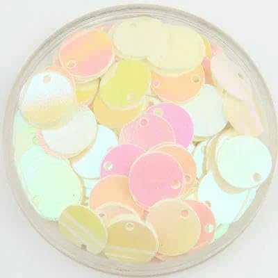 Neue flache, runde, lose PVC-Pailletten, Nähzubehör, Bastelzubehör für Kleidungsstücke, Para Coser, AB-Milch, 20 mm, 10 g, 90 Stück Neue flache, runde, lose PVC-Pailletten, Nähzubehör, Bastelzubehör für Kleidungsstücke, Para Coser, AB-Milch, 20 mm, 10 g, 90 Stück von OXFYY