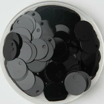 Neue flache, runde, lose PVC-Pailletten, zum Nähen, Basteln, DIY-Zubehör für Kleidungsstücke, Para Coser, einfarbig schwarz, 15 mm, 10 g, 120 Stück Neue flache, runde, lose PVC-Pailletten, zum Nähen, Basteln, DIY-Zubehör für Kleidungsstücke, Para Coser, einfarbig schwarz, 15 mm, 10 g, 120 Stück von OXFYY
