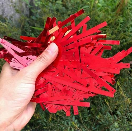 PET Umweltfreundlich 5 x 75 mm Gold Silber Rot Schwarz Blau Meerjungfrau Quaste Show Kleidung Rechteck Lang 1-Loch Hochzeit Pailletten-rot PET Umweltfreundlich 5 x 75 mm Gold Silber Rot Schwarz Blau Meerjungfrau Quaste Show Kleidung Rechteck Lang 1-Loch Hochzeit Pailletten-rot von OXFYY