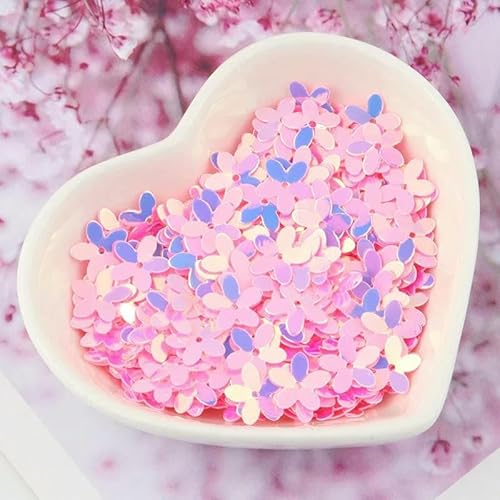 Pailletten, 10 mm, matte Blumen-Pailletten, glitzernd, Basteln, Nähen, Scrapbooking, Heimdekoration, Rosagold, 450 Gramm Pailletten, 10 mm, matte Blumen-Pailletten, glitzernd, Basteln, Nähen, Scrapbooking, Heimdekoration, Rosagold, 450 Gramm von OXFYY