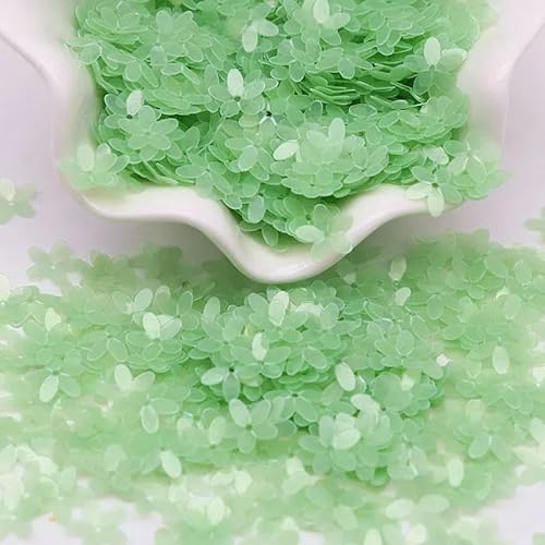 Pailletten, 10 mm, matte Blumen-Pailletten, glitzernd, DIY, Basteln, Nähen, Scrapbooking, Heimdekoration, Mattgrün, 450 Gramm Pailletten, 10 mm, matte Blumen-Pailletten, glitzernd, DIY, Basteln, Nähen, Scrapbooking, Heimdekoration, Mattgrün, 450 Gramm von OXFYY