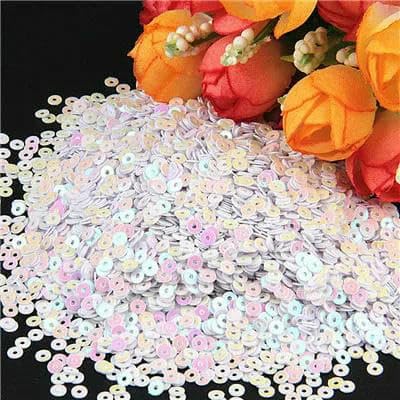 Pailletten, 3,0 mm, 4,0 mm, 5 mm, 6 mm, flach, rund, PVC, lose Pailletten, zum Nähen, Basteln, für Hochzeitsdekoration, Kleidungsstücke, DIY-Zubehör – ab weiß – 6 mm, 800 Stück, 10 g Pailletten, 3,0 mm, 4,0 mm, 5 mm, 6 mm, flach, rund, PVC, lose Pailletten, zum Nähen, Basteln, für Hochzeitsdekoration, Kleidungsstücke, DIY-Zubehör – ab weiß – 6 mm, 800 Stück, 10 g von OXFYY