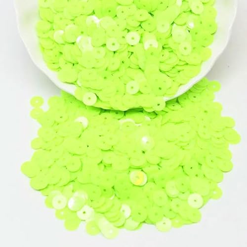 Pailletten, flach, rund, einfarbig, 6 mm, PVC-Scheibenpailletten für Heimwerker, Hochzeiten, Bastelarbeiten, Kleidungsstücke, Nähzubehör, Pailletten, 10 g, SD, Hellgrün, 10 Gramm Pailletten, flach, rund, einfarbig, 6 mm, PVC-Scheibenpailletten für Heimwerker, Hochzeiten, Bastelarbeiten, Kleidungsstücke, Nähzubehör, Pailletten, 10 g, SD, Hellgrün, 10 Gramm von OXFYY