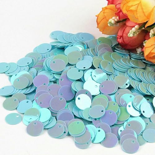 Pailletten, flach, rund, groß, 10 mm, 15 mm, 20 mm, 25 mm, Randloch, lose Pailletten für Carfs, Kinder, Tanz, DIY-Dekoration, Pailletten, ABblue, 10 mm, 20 g, 500 Stück Pailletten, flach, rund, groß, 10 mm, 15 mm, 20 mm, 25 mm, Randloch, lose Pailletten für Carfs, Kinder, Tanz, DIY-Dekoration, Pailletten, ABblue, 10 mm, 20 g, 500 Stück von OXFYY