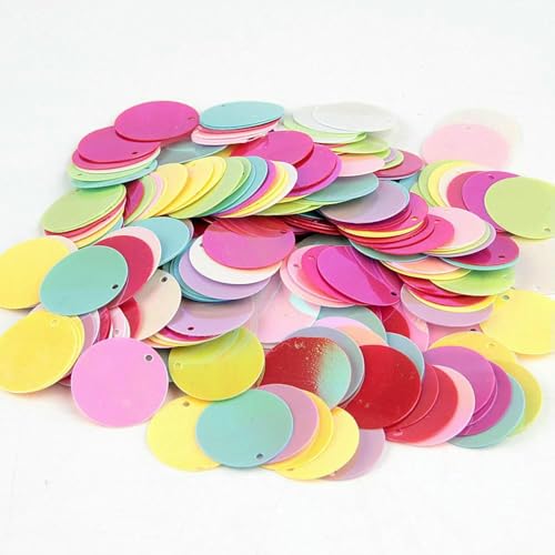 Pailletten, flach, rund, groß, 10 mm, 15 mm, 20 mm, 25 mm, Randloch, lose Pailletten für Carfs, Kinder, Tanz, DIY-Dekoration, Pailletten-ABmix-20 mm, 20 g, 180 Stück Pailletten, flach, rund, groß, 10 mm, 15 mm, 20 mm, 25 mm, Randloch, lose Pailletten für Carfs, Kinder, Tanz, DIY-Dekoration, Pailletten-ABmix-20 mm, 20 g, 180 Stück von OXFYY