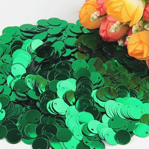 Pailletten, flach, rund, groß, 10 mm, 15 mm, 20 mm, 25 mm, Randloch, lose Pailletten für Karneval, Kinder, Tanz, DIY-Dekoration, Pailletten, grün, 30 mm, 20 g, 80 Stück Pailletten, flach, rund, groß, 10 mm, 15 mm, 20 mm, 25 mm, Randloch, lose Pailletten für Karneval, Kinder, Tanz, DIY-Dekoration, Pailletten, grün, 30 mm, 20 g, 80 Stück von OXFYY
