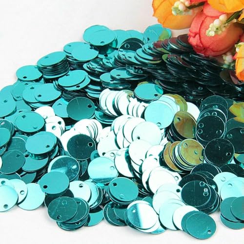 Pailletten, flach, rund, groß, 10 mm, 15 mm, 20 mm, 25 mm, Randloch, lose Pailletten für Karneval, Kinder, Tanz, DIY-Dekoration, Pailletten, hellblau, 15 mm, 20 g, 240 Stück Pailletten, flach, rund, groß, 10 mm, 15 mm, 20 mm, 25 mm, Randloch, lose Pailletten für Karneval, Kinder, Tanz, DIY-Dekoration, Pailletten, hellblau, 15 mm, 20 g, 240 Stück von OXFYY