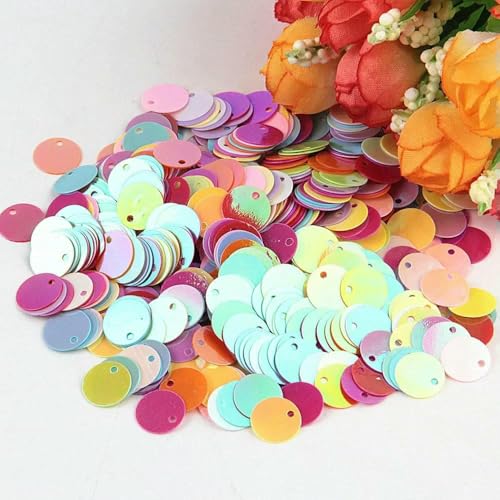 Pailletten, flach, rund, groß, 10 mm, 15 mm, 20 mm, 25 mm, Randloch, lose Pailletten für Karneval, Kinder, Tanz, DIY-Dekoration, Pailletten-AB MIX-25 mm, 20 g, 120 Stück Pailletten, flach, rund, groß, 10 mm, 15 mm, 20 mm, 25 mm, Randloch, lose Pailletten für Karneval, Kinder, Tanz, DIY-Dekoration, Pailletten-AB MIX-25 mm, 20 g, 120 Stück von OXFYY