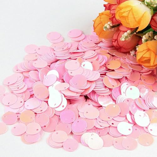 Pailletten, flach, rund, groß, 10 mm, 15 mm, 20 mm, 25 mm, Randloch, lose Pailletten für Karneval, Kinder, Tanz, DIY-Dekoration, Pailletten-ABpink-10 mm, 50 g, 1250 Stück Pailletten, flach, rund, groß, 10 mm, 15 mm, 20 mm, 25 mm, Randloch, lose Pailletten für Karneval, Kinder, Tanz, DIY-Dekoration, Pailletten-ABpink-10 mm, 50 g, 1250 Stück von OXFYY
