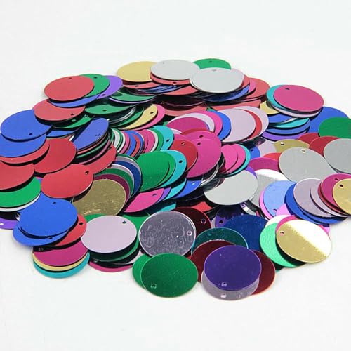 Pailletten, flach, rund, groß, 10 mm, 15 mm, 20 mm, 25 mm, Randloch, lose Pailletten für Karneval, Kinder, Tanz, DIY-Dekoration, Pailletten-Mix, 30 mm, 50 g, 200 Stück Pailletten, flach, rund, groß, 10 mm, 15 mm, 20 mm, 25 mm, Randloch, lose Pailletten für Karneval, Kinder, Tanz, DIY-Dekoration, Pailletten-Mix, 30 mm, 50 g, 200 Stück von OXFYY