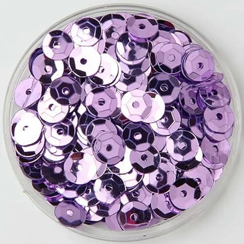 Pailletten 3/4/5/6/8/10 mm/PVC, konkav, rund, lose Pailletten, zum Nähen, für Hochzeiten, Bastelzubehör, 10 g/20 g, Hellviolett, 10 mm, 20 g Pailletten 3/4/5/6/8/10 mm/PVC, konkav, rund, lose Pailletten, zum Nähen, für Hochzeiten, Bastelzubehör, 10 g/20 g, Hellviolett, 10 mm, 20 g von OXFYY