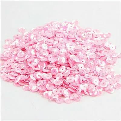 Runde PVC-Pailletten, mehrfarbig, lose Pailletten, 4,0 mm, 5 mm, 6 mm, zum Basteln, Nähen, für Kleidungsstücke, Kleider, DIY-Dekorationen, 10 g, AB Pink, 5 mm, 1200 Stück von OXFYY