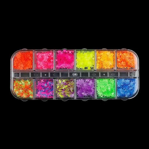 Zum Spaß, 12 Gitter, gemischte Pailletten, Glitzerflocken für selbstgemachte Nageldekoration, Paillettenfüller, Schmuckzubehör, Stil 18 Zum Spaß, 12 Gitter, gemischte Pailletten, Glitzerflocken für selbstgemachte Nageldekoration, Paillettenfüller, Schmuckzubehör, Stil 18 von OXFYY