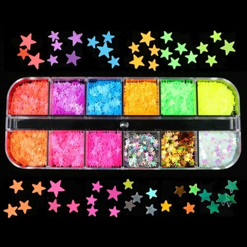 Zum Spaß, mehrere Stile, gemischte Pailletten, Glitzerflocken für selbstgemachte Nageldekoration, Pailletten, Schmuck, Accessoire, Stil 05 Zum Spaß, mehrere Stile, gemischte Pailletten, Glitzerflocken für selbstgemachte Nageldekoration, Pailletten, Schmuck, Accessoire, Stil 05 von OXFYY