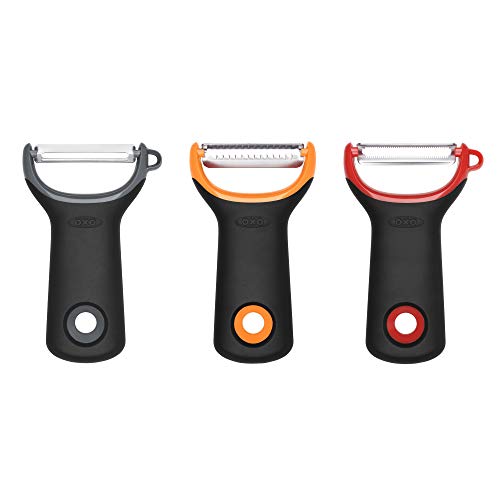OXO Good Grips 3-teiliges Schäler-/Peeler-Set mit Edelstahlklingen, Schwarz OXO Good Grips 3-teiliges Schäler-/Peeler-Set mit Edelstahlklingen, Schwarz von OXO