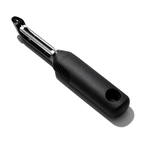 OXO Good Grips Sparschäler / Gemüseschäler mit geriffelter Edelstahlklinge, Schwarz OXO Good Grips Sparschäler / Gemüseschäler mit geriffelter Edelstahlklinge, Schwarz von OXO