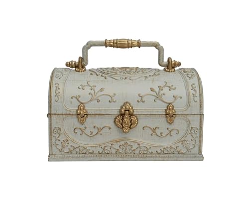 Schmuckkästen Mit tragbarem Griff, verzierte Schmuckschatulle for Ringe und Ohrringe, Schatzkiste aus Kunststoff, Musikschmuckschatullen for Frauen und Mädchen, Schmuck-Organizer Geschenke Schmuckkästen Mit tragbarem Griff, verzierte Schmuckschatulle for Ringe und Ohrringe, Schatzkiste aus Kunststoff, Musikschmuckschatullen for Frauen und Mädchen, Schmuck-Organizer Geschenke von OXOAMP