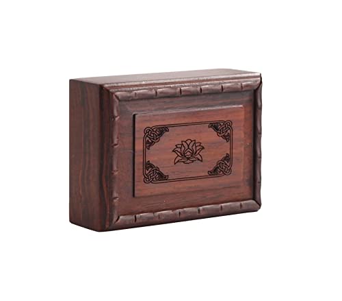 Schmuckkästen Schmuckschatulle aus Holz, antikes rotes Palisanderholz, geschnitzte Schmuckschatulle Geschenke(L) von OXOAMP
