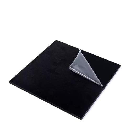 OXOLAMRIN Epoxidharz-Glasfaserplatte, Glasfaserplatte, 8 mm quadratische Fiberglasplatte, schwarz, 100–300 mm, for dekorative Materialien(8x300x300mm) von OXOLAMRIN
