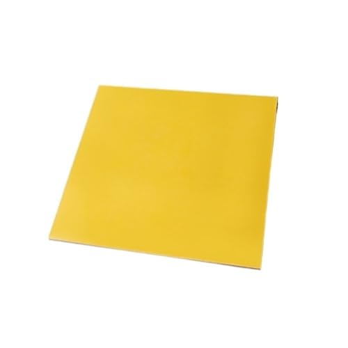 OXOLAMRIN Epoxidharz-Glasfaserplatte, Glasfaserplatte, FR4 G10 Epoxidharz-Glasfaserplatte 235 x 235 x (0,5–5) mm, Mehrfarbig, for Gravieren(Yellow,235X235X5MM) von OXOLAMRIN
