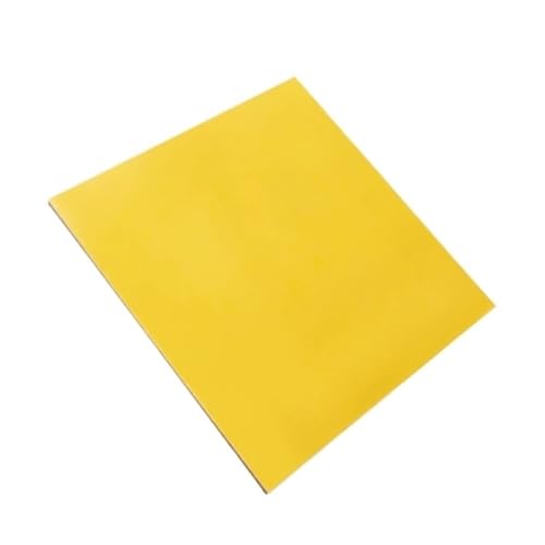 OXOLAMRIN Epoxidharz-Glasfaserplatte, Glasfaserplatte, G10 Epoxidplatte Gelb 200 x 200 mm/200 x 300 mm 0,5–10 mm Hochtemperaturbeständige Glasfaserplatte(200x200x10.0mm) von OXOLAMRIN