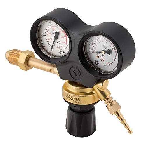 OXYTURBO Druckminderer Argonanschluss männlicher Anschluss Argon-Gas / Mix / CO2 bis 300 bar und Ausgang bis zu 4 bar, Monometer, hoch & niedriger Druck mit der Kopfhörer OXYTURBO Druckminderer Argonanschluss männlicher Anschluss Argon-Gas / Mix / CO2 bis 300 bar und Ausgang bis zu 4 bar, Monometer, hoch & niedriger Druck mit der Kopfhörer von OXYTURBO