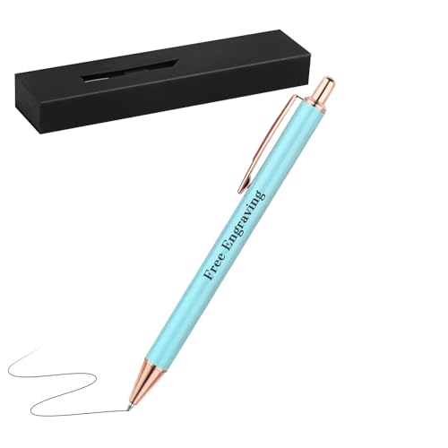 OXYEFEI Bling Kugelschreiber Personalisiert (Hellblau, 1 Stück) von OXYEFEI