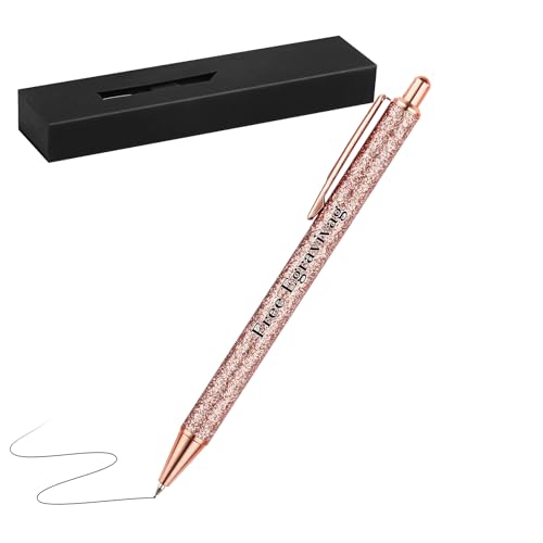 OXYEFEI Bling Kugelschreiber Personalisiert (Roségold, 1 Stück-Rosegold Metall) von OXYEFEI