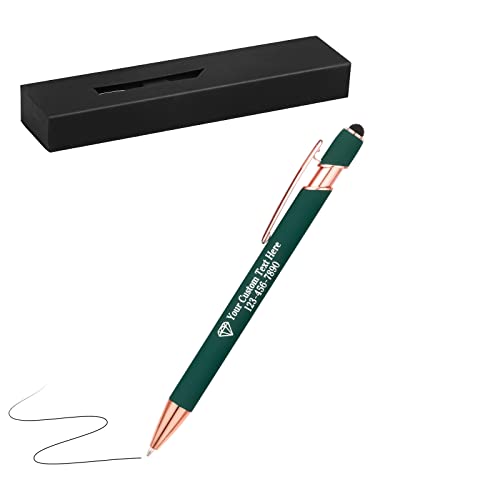 OXYEFEI Metall Kugelschreiber mit Gravur, Rosegold 1stück Personalisierte Stifte Hochwertig Kullis mit Wunschtext & Logo, Auswechselbare Großraum-Mine, 1MM StrichstäRke, Schwarz Schreibend OXYEFEI Metall Kugelschreiber mit Gravur, Rosegold 1stück Personalisierte Stifte Hochwertig Kullis mit Wunschtext & Logo, Auswechselbare Großraum-Mine, 1MM StrichstäRke, Schwarz Schreibend von OXYEFEI