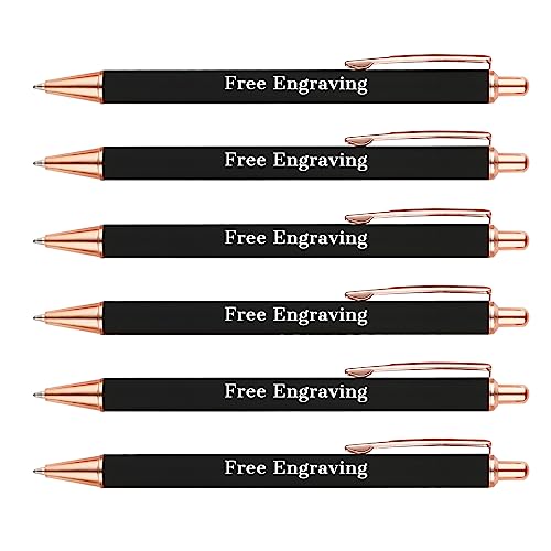 OXYEFEI Pastell Kugelschreiber Personalisiert, Mehrfarbig Kugelschreiber 6Stück Rosegold Personalisierte Einziehbare Rosa Metall Stifte mit Gravur 6 Farben Hochwertig Stift Glitzer Bürobedarf OXYEFEI Pastell Kugelschreiber Personalisiert, Mehrfarbig Kugelschreiber 6Stück Rosegold Personalisierte Einziehbare Rosa Metall Stifte mit Gravur 6 Farben Hochwertig Stift Glitzer Bürobedarf von OXYEFEI