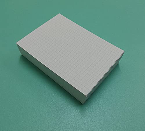 200 Blatt (400 Seiten), weißes Papier, 120 g. A6, 10,5 x 14,5 cm, kariert 5 mm. von OY OY
