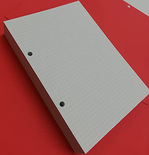 OY Nachfüllmine 200 Blatt (400 Seiten) - 2 Löcher - A5 14,5 x 20,5 cm kariert 5 mm - DIN A5 2-holes - für Ordner A5 mit 2 Ringen Abstand 8 cm von OY