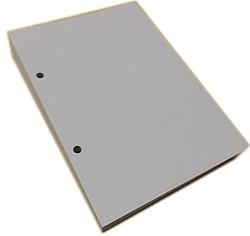 Nachfüllminen 200 Blatt (400 Seiten) - 2 Löcher - A5 14,5 x 20,5 cm - Linien 7 mm - DIN A5 2-holes - für Ordner A5 mit 2 Ringen Abstand 8 cm, Nachfüllbar von OY OY